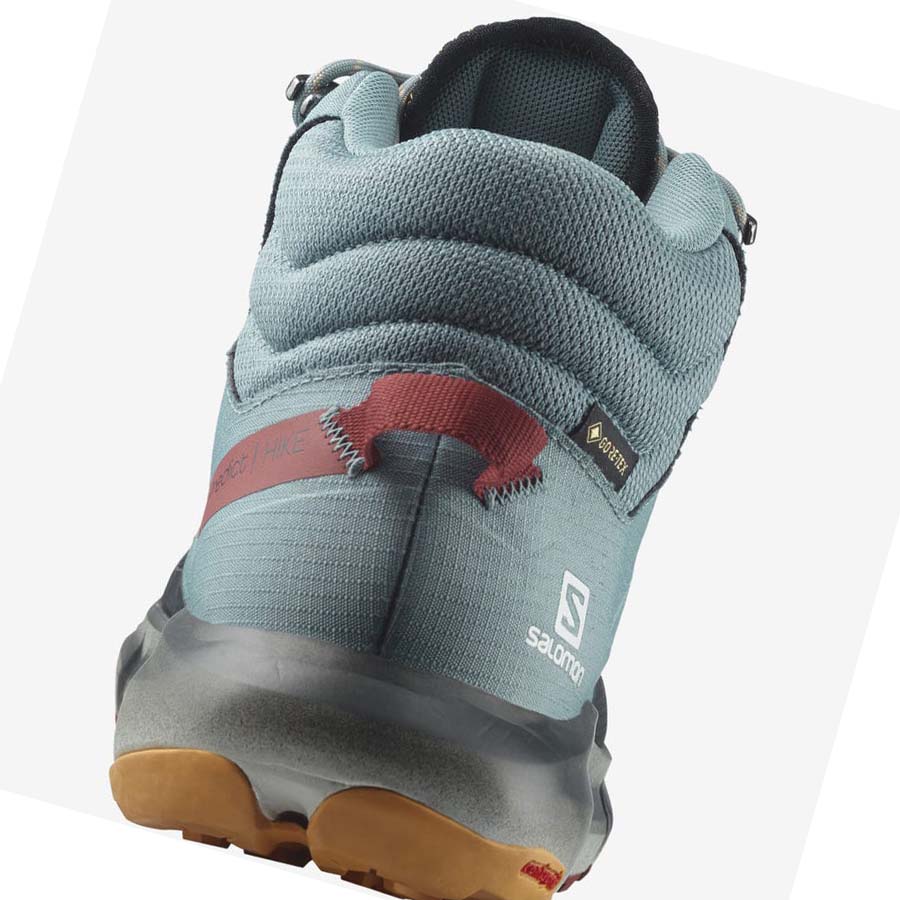 Salomon PREDICT HIKE MID GORE-TEX Túracipő Férfi Türkiz | HU 2081BEX